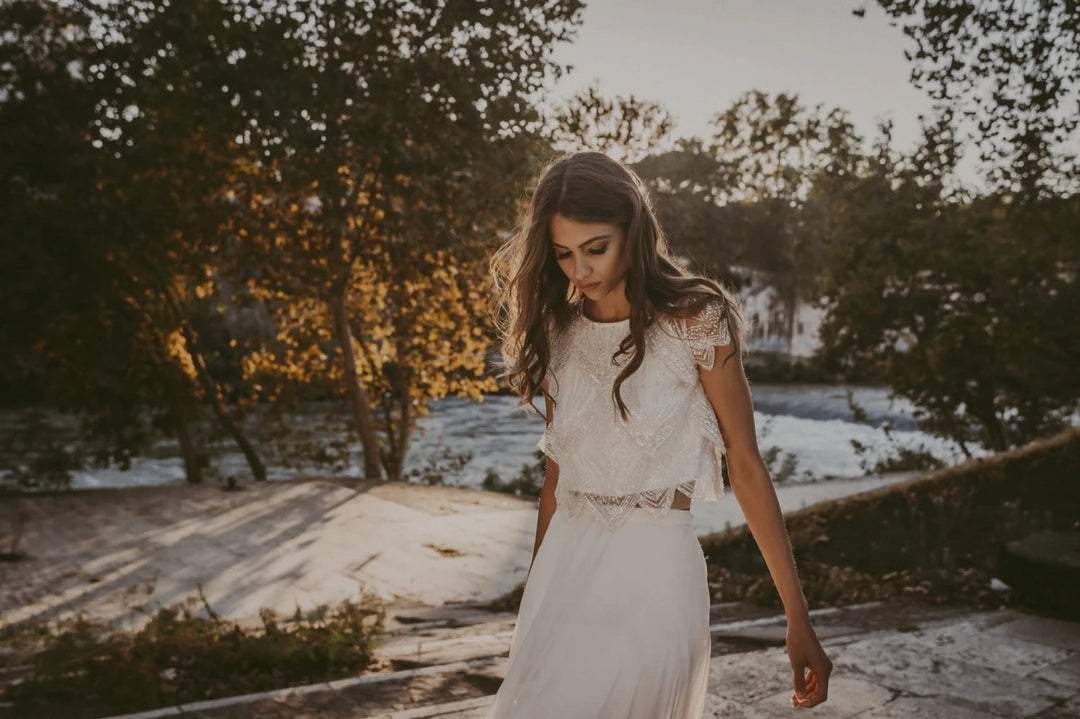Top de mariée Rafaella BK90 dentelle brillante doublé Novias vue 8