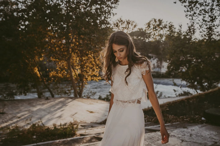 Top de mariée Rafaella BK90 dentelle brillante doublé Novias vue 8