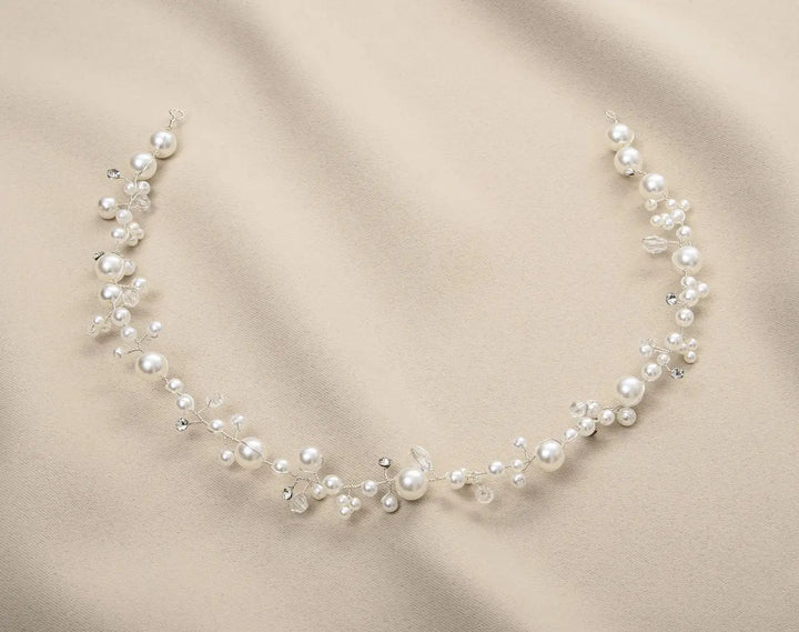 VIGNE CAPILLAIRE MARIAGE PERLES – PLAQUÉ ARGENT HB1218 G.Westerleigh