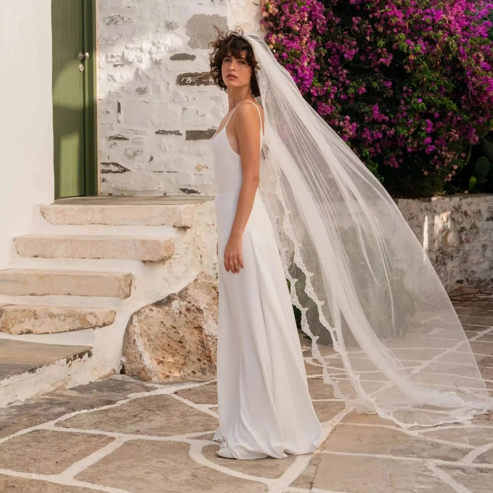 VOILE DE MARIÉE GUIPURE ILARIA WD99 Novias