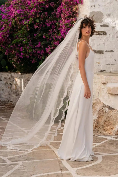 VOILE DE MARIÉE GUIPURE ILARIA WD99 Novias