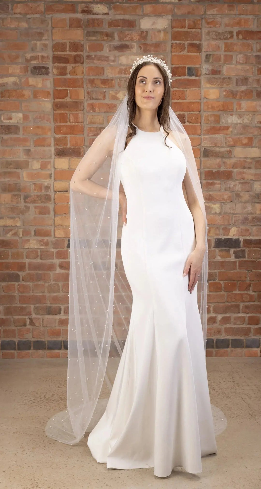 VOILE MARIÉE PBV9011 PERLES IVOIRE – TULLE DOUX ROMANTIQUE THE PERFECT BRIDAL COMPANY
