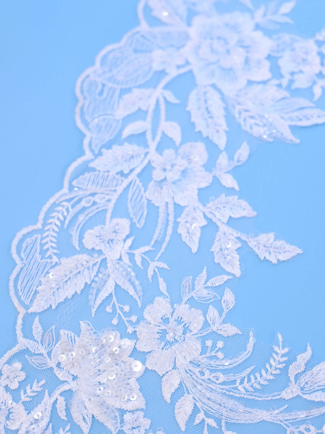 VOILE MARIÉE S471 TULLE DIAMOND & DENTELLE 220 CM – BIANCO EVENTO