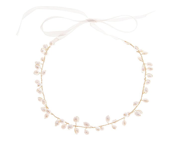 Vigne de mariée HB1098 – perles d'eau douce, or ou argent G.Westerleigh