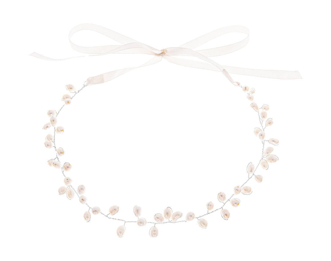 Vigne de mariée HB1098 – perles d'eau douce, or ou argent G.Westerleigh