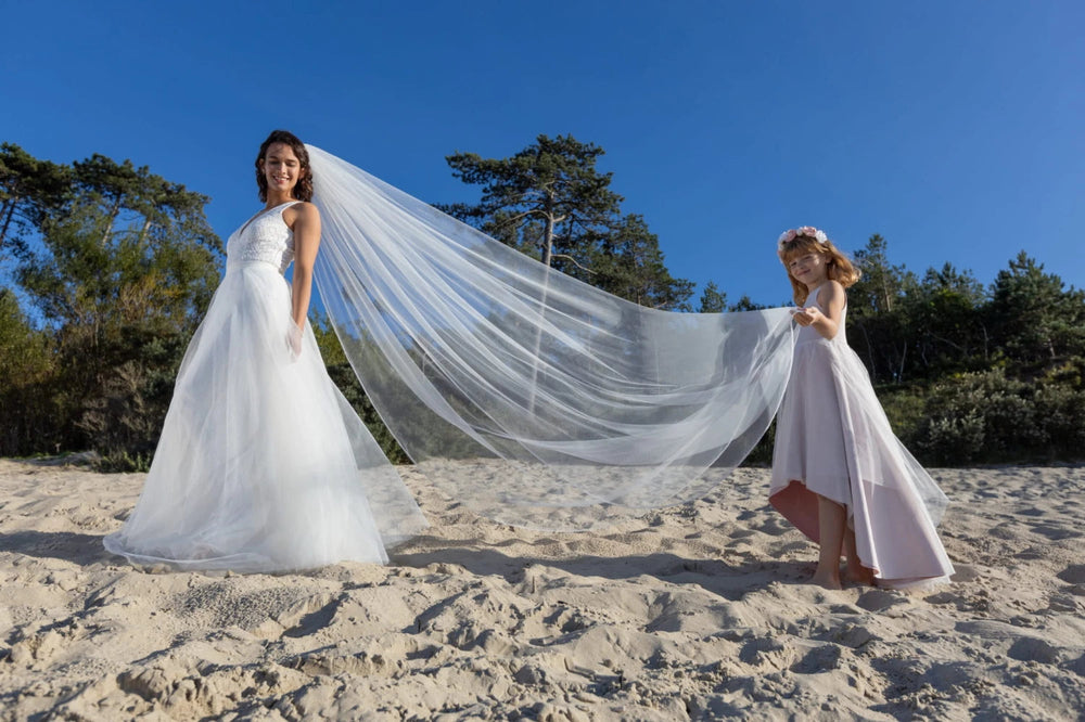 Voile de mariée Esperanza WD86 bordure cristaux 270 cm Novias vue 2