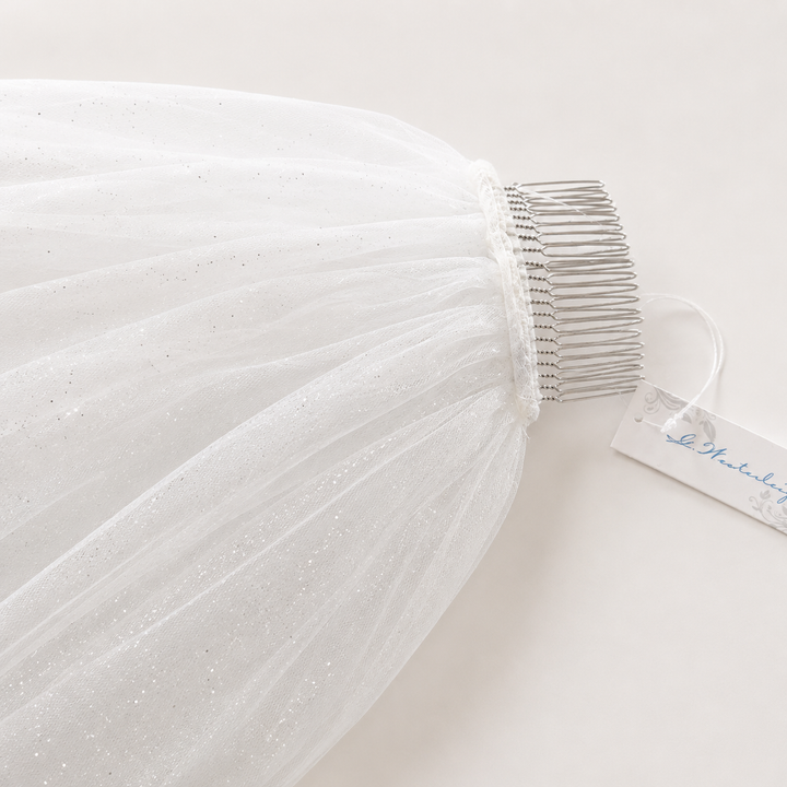 Voile de mariée GW-VL002 – tulle souple pailleté, 280 cm G.Westerleigh