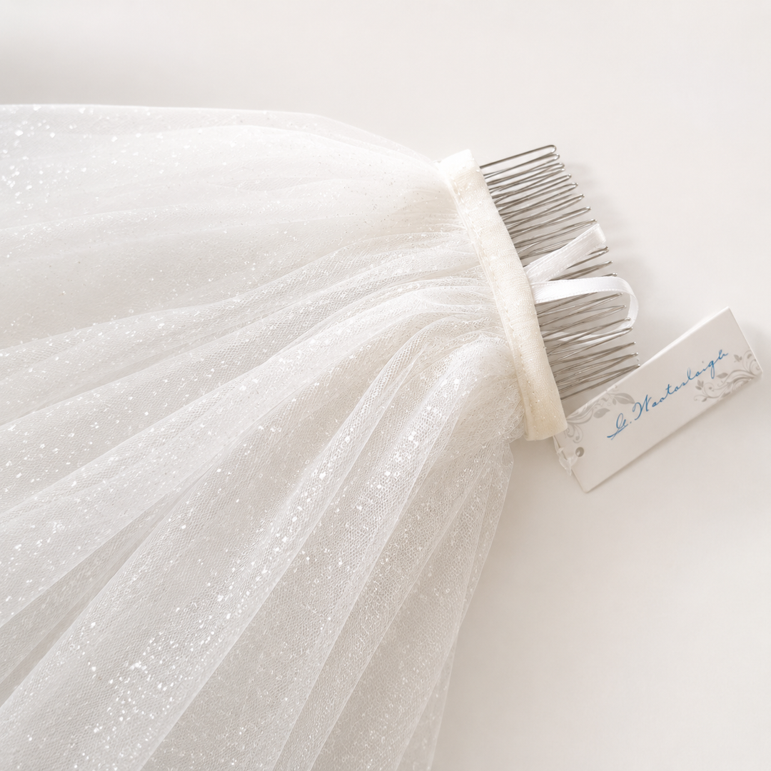 Voile de mariée GW-VL004 – tulle pailleté, 300 cm G.Westerleigh
