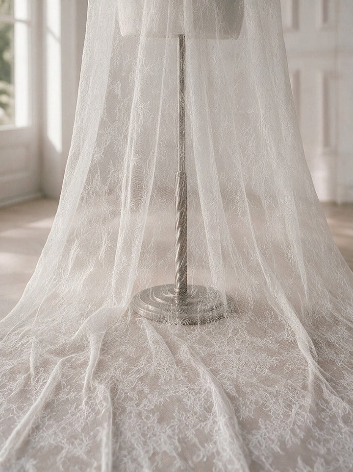 Voile de mariée GW-VL006 – dentelle et sequins, 300 cm G.Westerleigh