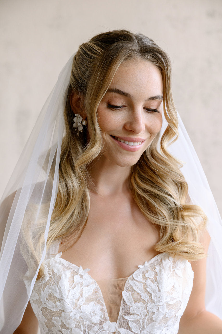 Voile de mariée Lira 92 cm, tulle uni, photo 1