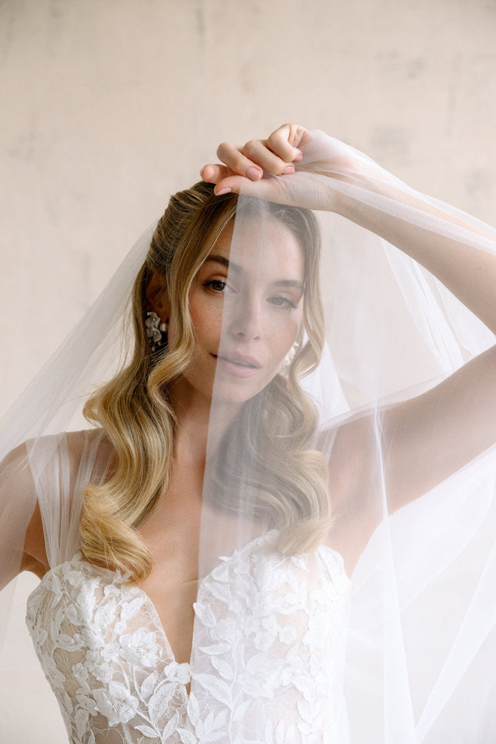 Voile de mariée Lorin 200 cm, tulle uni, photo 3