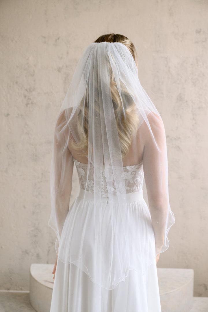 Voile de mariée Selvara 92 cm, vue de dos