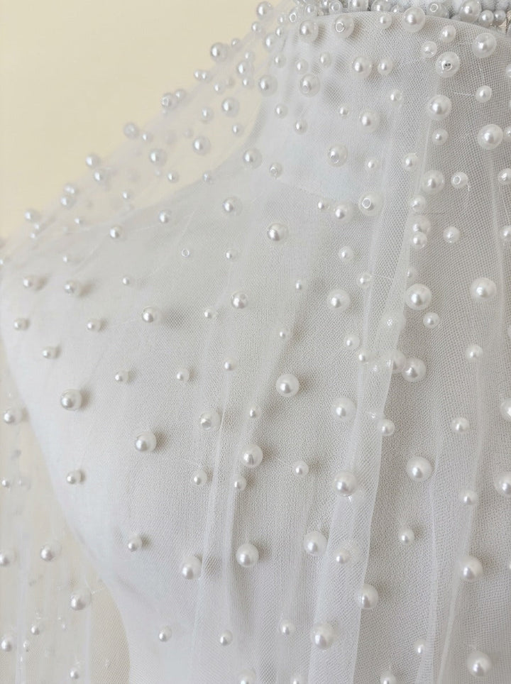 Voile de mariée perlé GW-VL013 – 100 cm G.Westerleigh