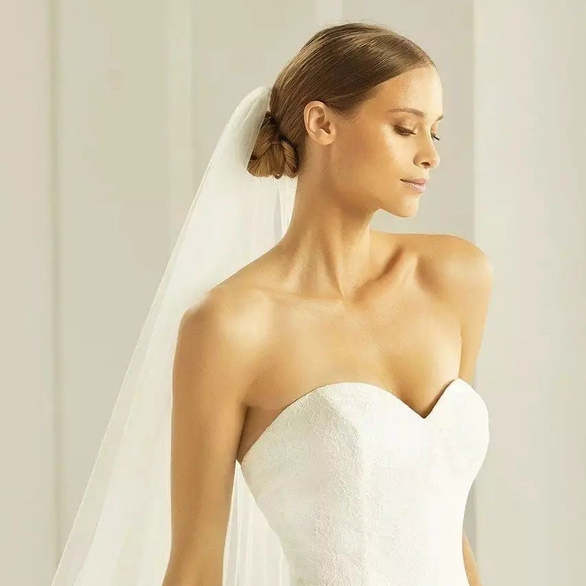 Voile de mariée tulle uni S261 – 300 cm BIANCO EVENTO