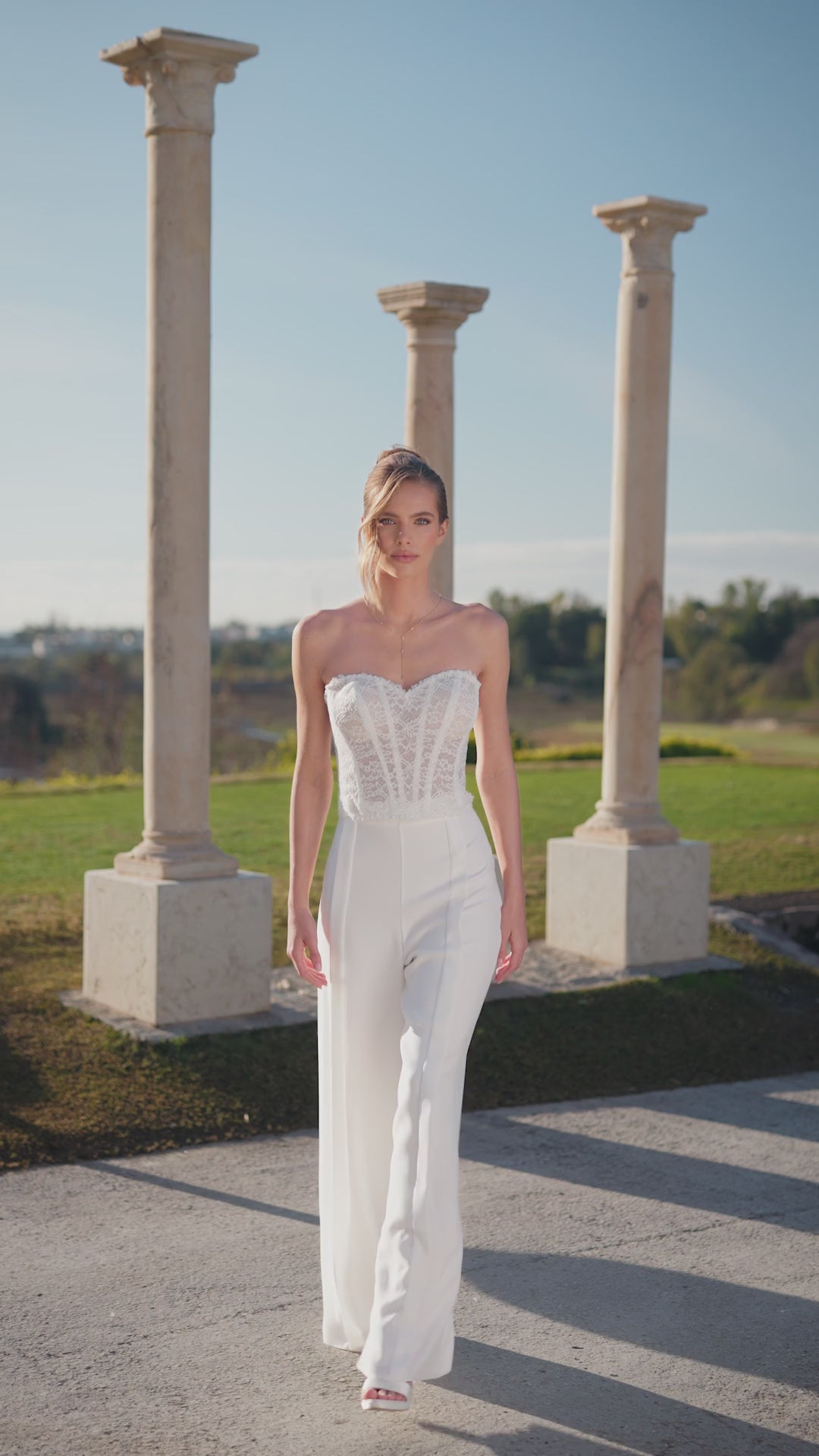 Bustier de mariée E532 – dentelle – sans bretelles