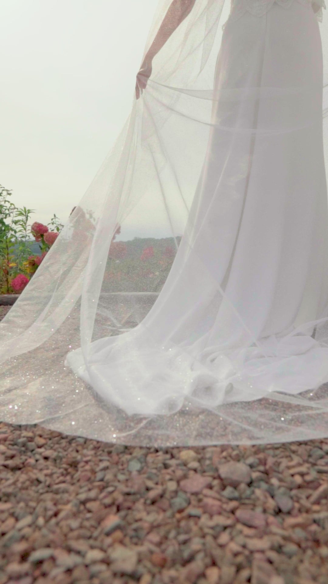 Voile De Mariée 1 Niveau Avec Perles Et Peigne - Longueur 250 Cm - Matière Polyester Doux - Accessoire Élégant Pour Robe De Mariée