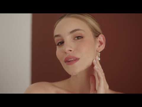 BOUCLES D’OREILLES PENDANTES MARIAGE PERLE & ZIRCONE – PLAQUÉ OR ER092G