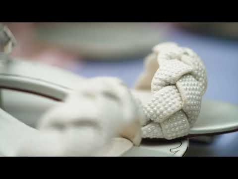 SANDALES DE MARIÉE IVY – BRIDE TRESSÉE ET TALON BLOC 4,8 CM